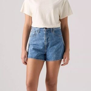 Levi's Denim High Waisted Mom Shorts